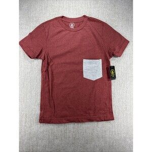 Volcom Youth Crewneck Pocket T-Shirt Size Small 8